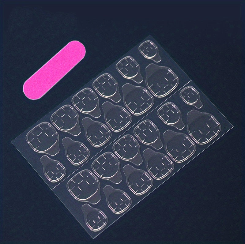 24pcs Dazzling Golden Glitter Ballerina False Nails - Chic Long Press-On with Delicate White Leaves Design - Seasonal Nail Art for Fashion-Forward Women & Girls