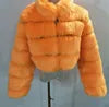 Winter Plus Size Women Faux Fur Coat Jacket Women Fleece Coat With Hood Fashion Cropped Top Fur Coat for Lady
