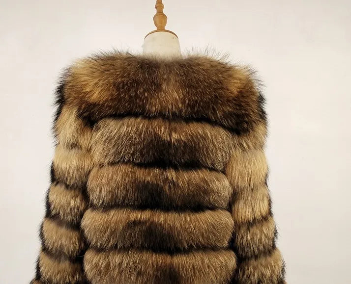 Faux Fur Women Coats Solid Round Neck Full Sleeve Coat Thick Warm Fox Short Open Stitch Elegant Splice Autumn Winter 2024