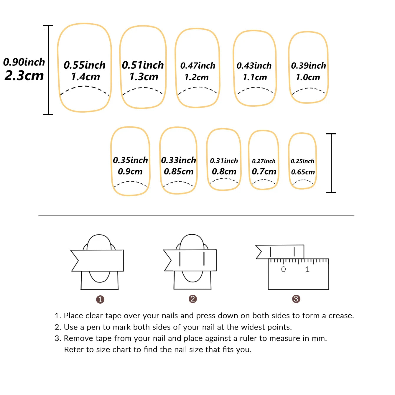 24 PCs Short French Gradient Love Nails with 1 Jelly Gel and 1 Nail File-For Girl Mother Women Gift