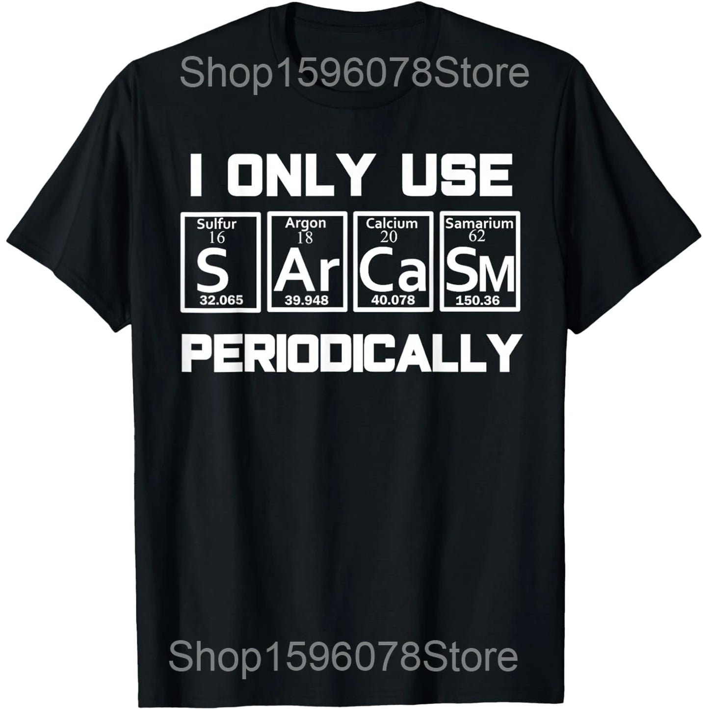My Level of Sarcasm Depends on Your Level of Stupidity Retro T Shirts Humor Streetwear Tee Short Sleeve Unisex Loose Clothing