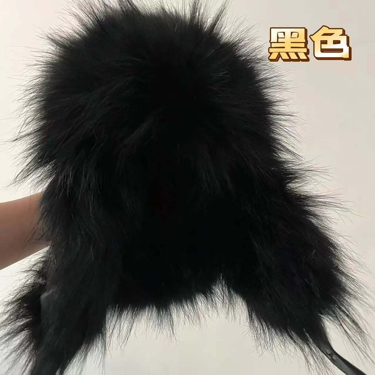 Faux Fur Russian Hat for Men Winter Thermal Trapper Cap Windproof Ear Flaps Middle Aged Cold Weather