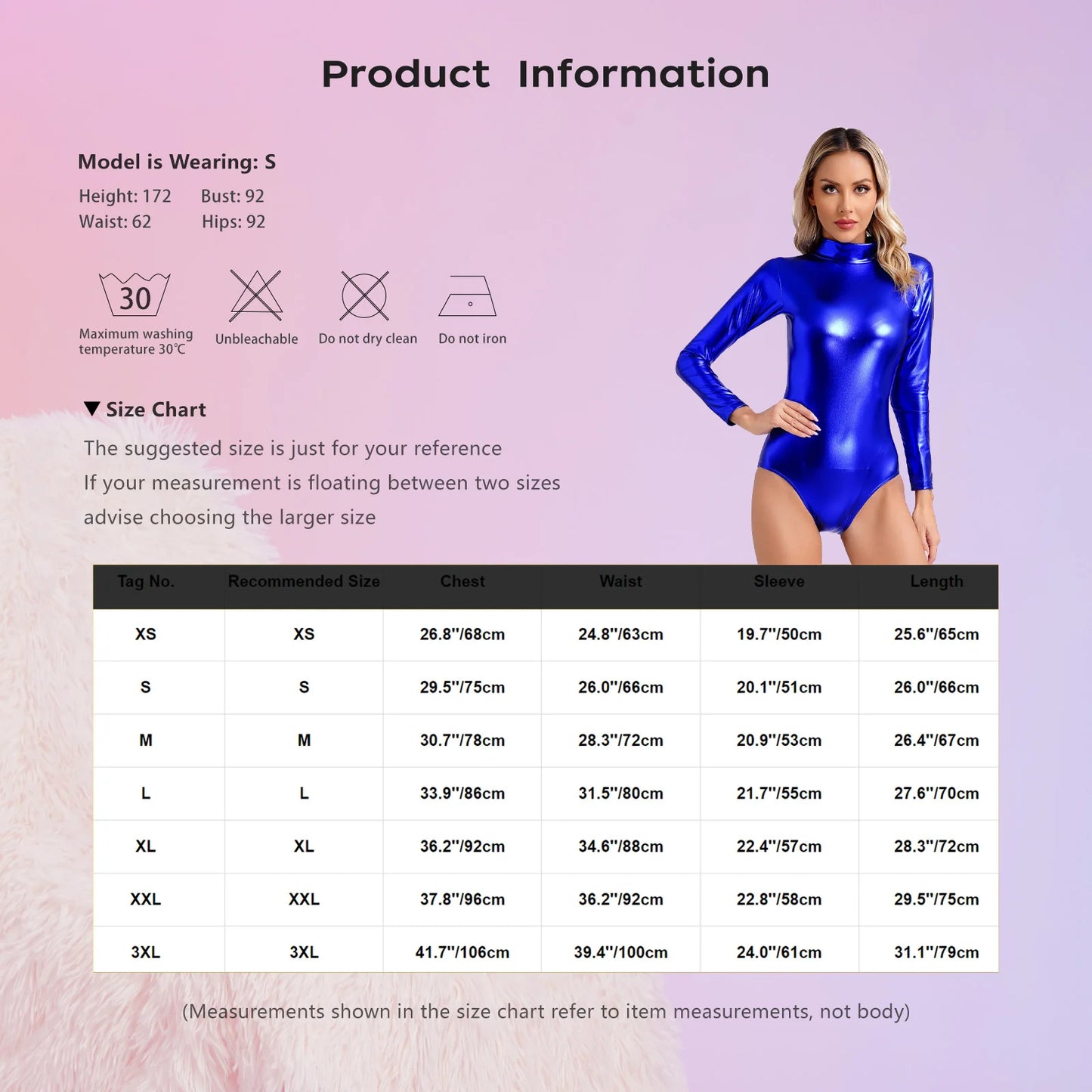 Womens Metallic Shiny Athletic Ballet Leotard Bodysuit Long Sleeve Bodycon Jumpsuit Yoga Fitness One-Piece Ballet Dancewear