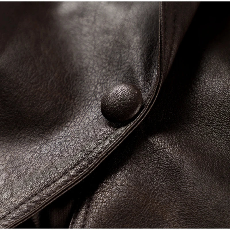 Women Leather Bomber Jackets Coats With Belt Notched Shoulder Pads Motorcycle Street Chic Short Outwear Fashion Solid Lace Up