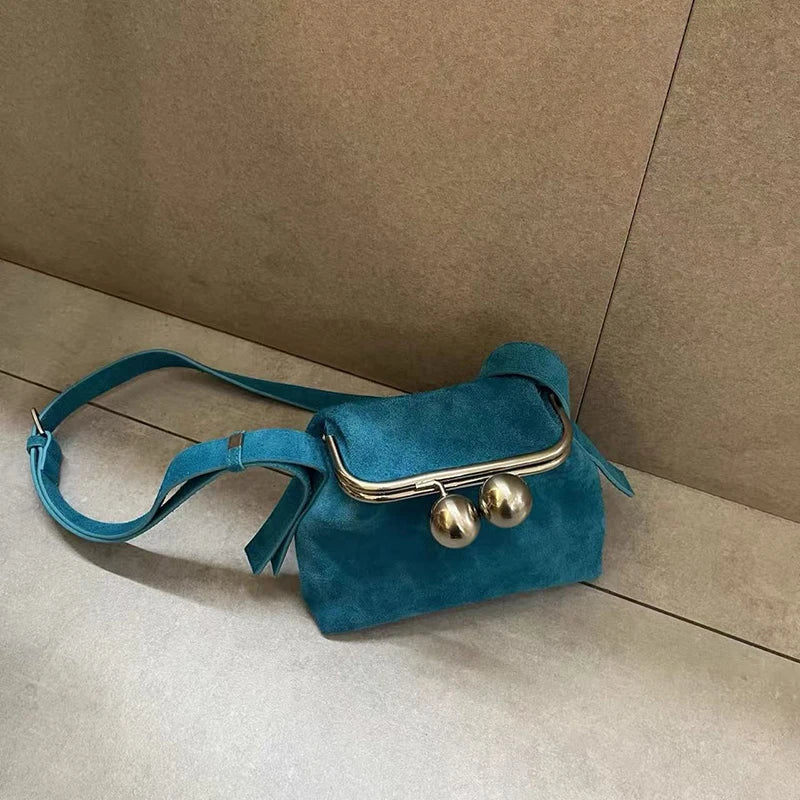 Women's Creative Exquisite Clip Bag Retro Kiss Lock Bag Fashion Leopard Foldable Mini Shoulder Crossbody Dinner Banquet Wallet