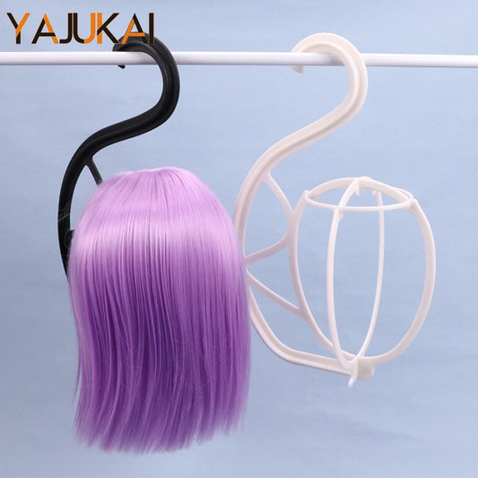Hanger Wig Head Stand For Multiple Wigs Black Pink White Wig Holder Hat Wigs Dryer Display Styling Tools Hair Storage Rack