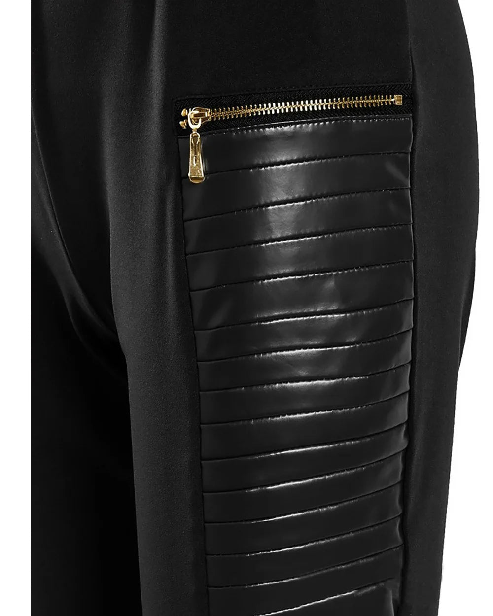 Pantalon Femme Women's Black Spliced trousers Women's Slim Sexy Casual Pants Roupas De Inverno Feminina Mulher Pantaloni Donna