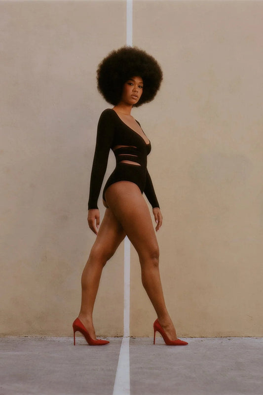 V Neck Body Suit